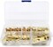 Zipper Repair Kit Solution Metal YKK Assorted Brass Sliders ~Easy Container Storage Sets of #4.5, 5, and #10 Include #4.5, 5 and #10 Top & Bottom Stops Both (Made in USA) 23 Sets